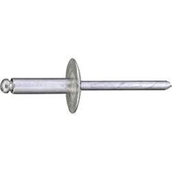 Open End Rivet Large Flange Head