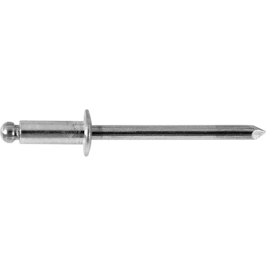 Open End Rivet, Dome Head, Aluminum